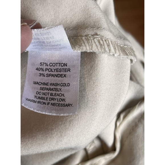 Crosby. Vesey Slot Front Pants Khaki Size 8 Trousers Business Casual - Picture 9 of 10